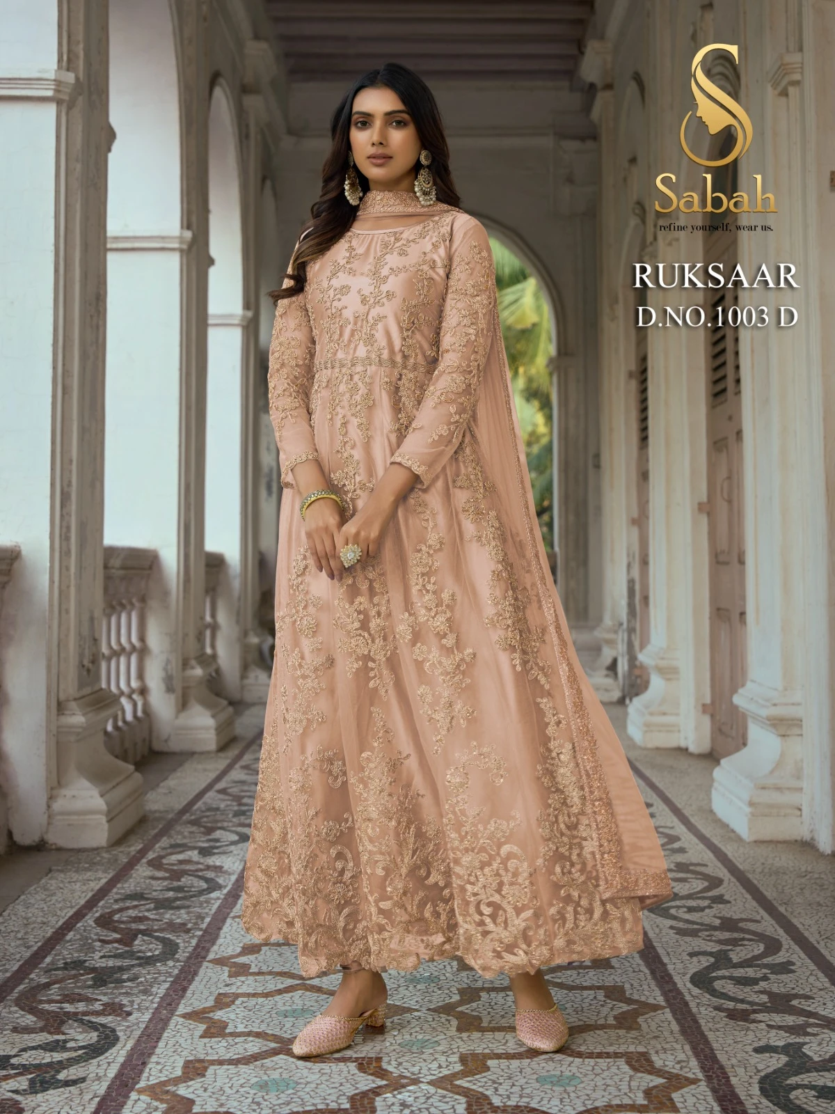 Sabah Ruksaar 1003 Colour Heavy Butterfly Net Wholesale Designer Salwar Suit Catalog — Wholesale Salwar Suits, MPA wholesale from Surat — view 2